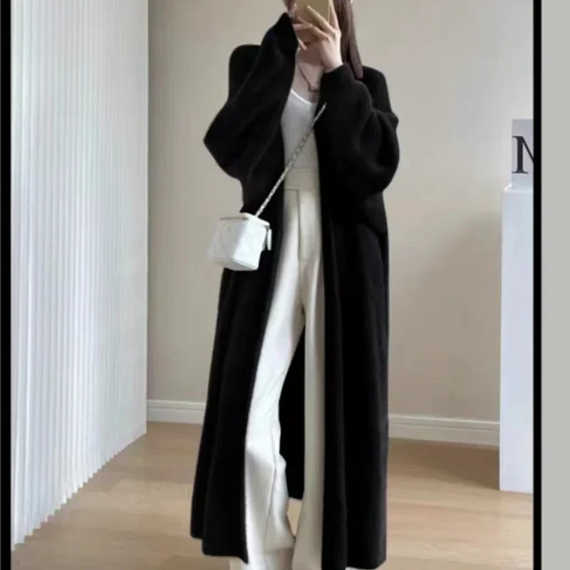 Crop Cardigan Vintage - 女性用ニットカーディガン,y2k,秋冬,eガール,マキシ,ルーズ,ソフト,ブラック,ホワイト,ピンク,ロングコート,カーディガン,セーター