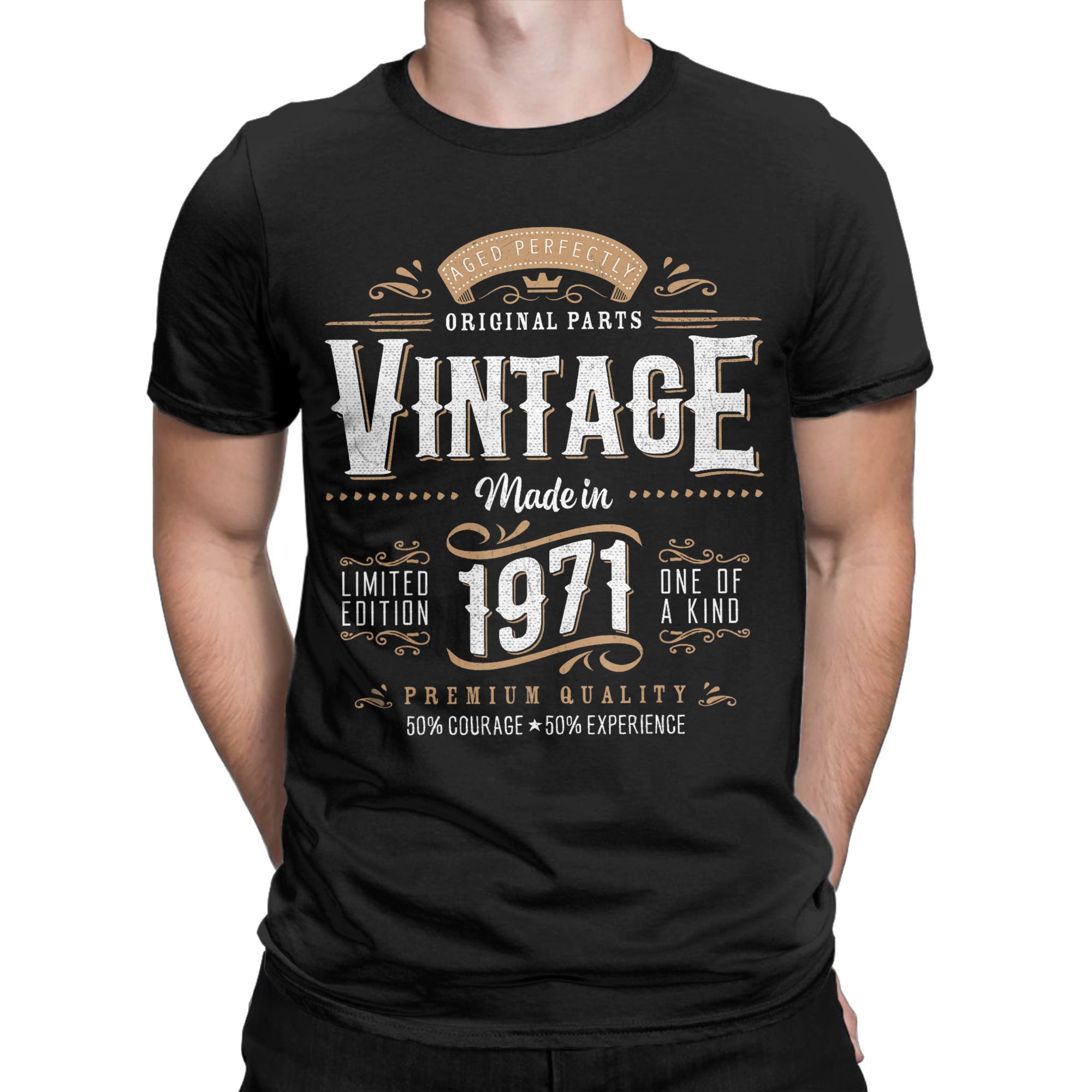 Vintage Fashion Ideas - 男性女性のヴィンテージ 1971 ラベル 55 歳の誕生日 T