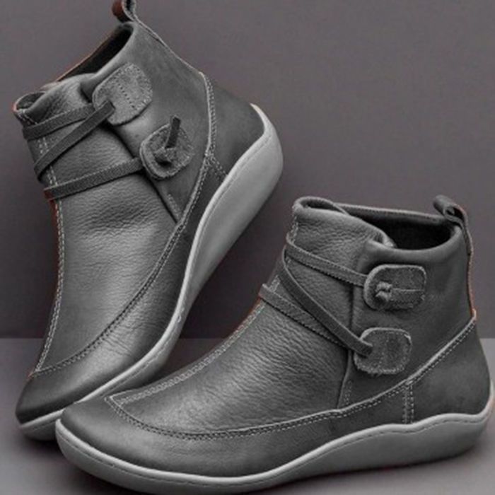 レディース ヴィンテージ ラウンドトゥ PUレザー スリップ - Vintage Fashion For Mens のレビューと価格