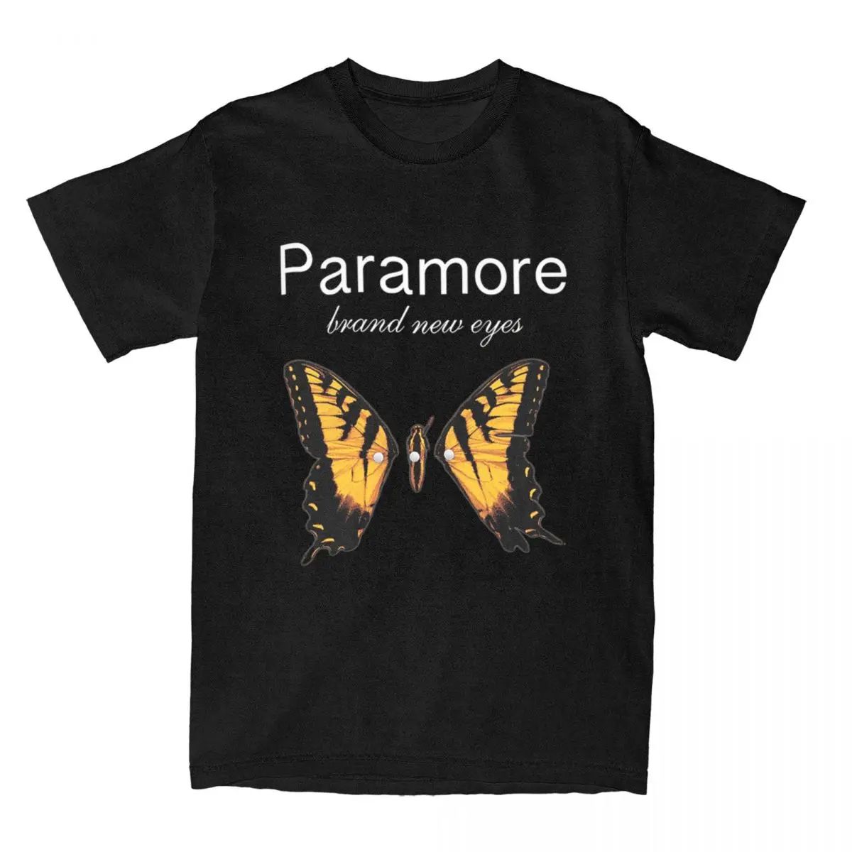 Y2K ファッションカジュアル Tシャツパラモア蝶ロゴシャツ - Vintage Fashion Outfits Men のレビューと価格