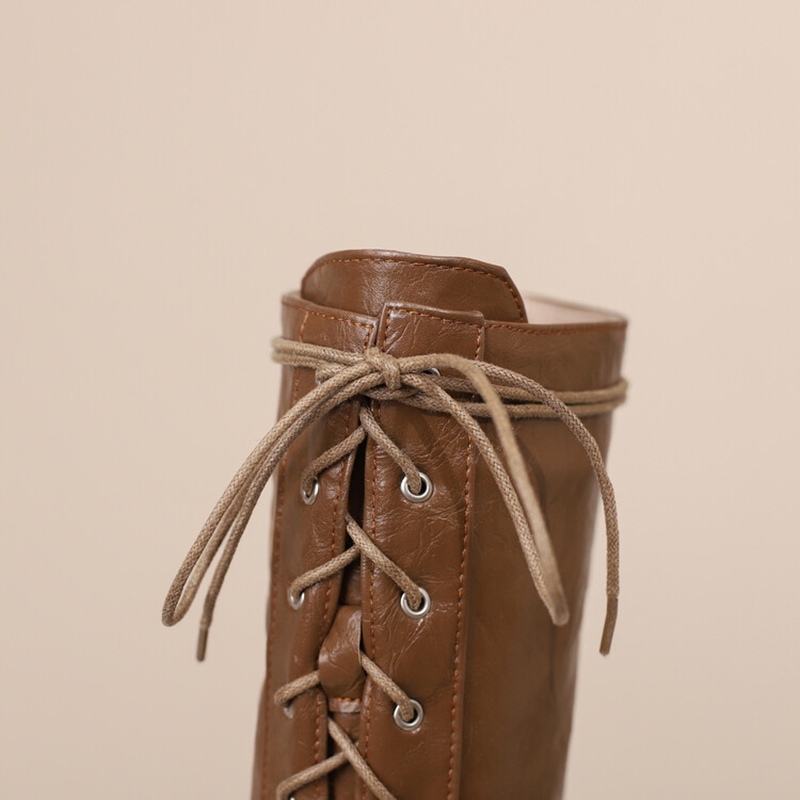 Reave cat-女性用ヴィンテージニーブーツラウンドトゥ - Vintage Fashion Heels のレビューと価格