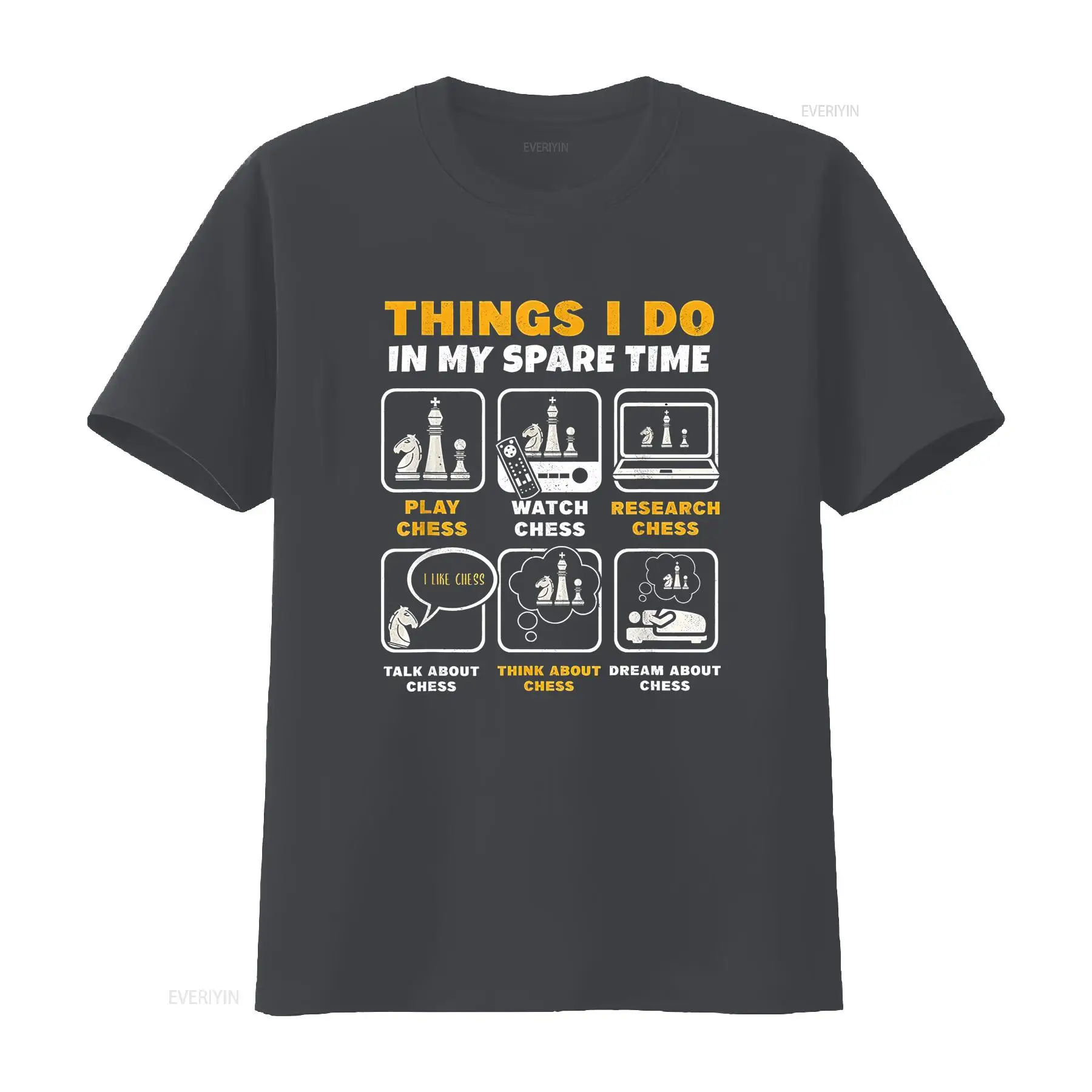 新しい限定版面白いチェスプレーヤープレミアムアイデアTシャツ - Vintage Fashion Ideas のレビューと価格