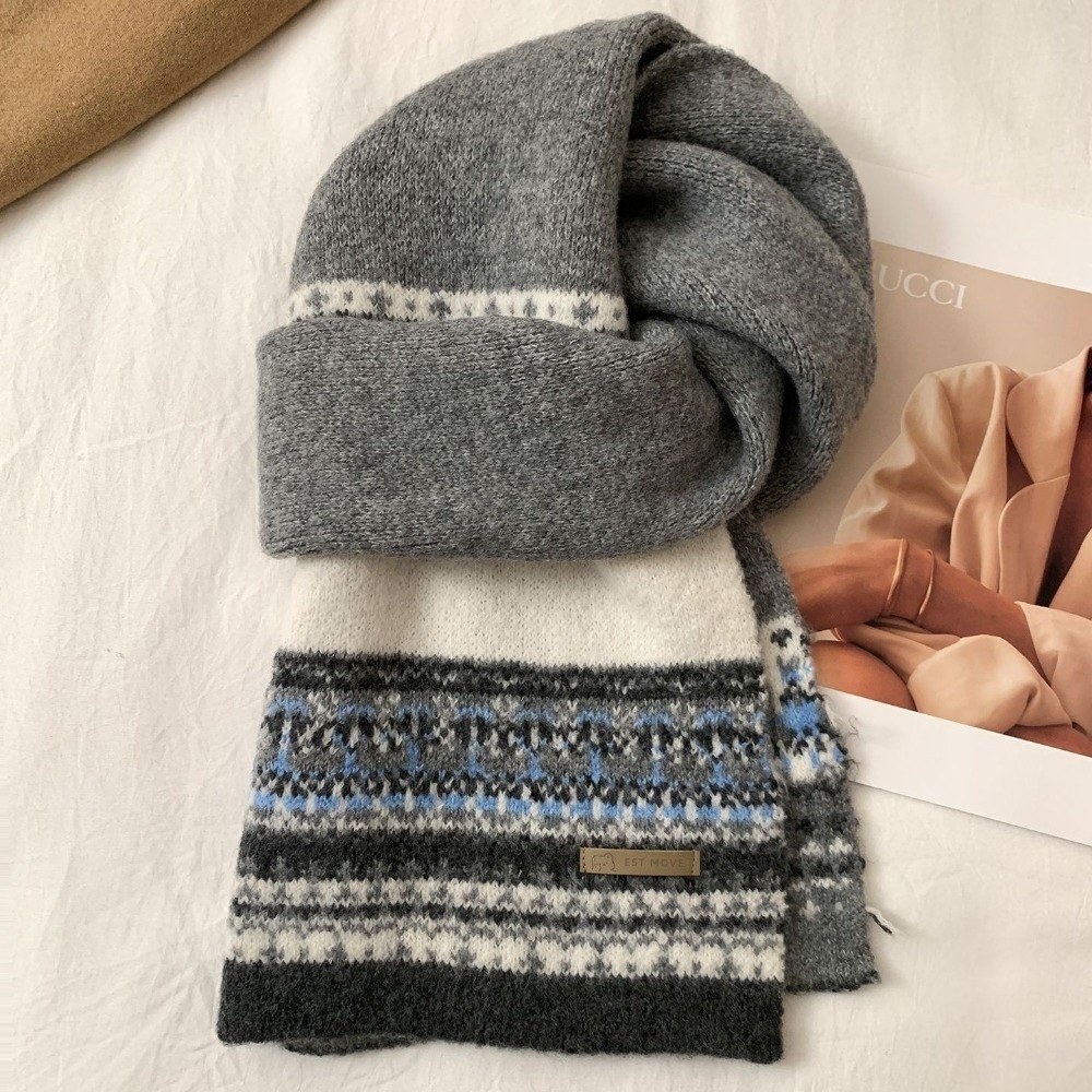 新しいフェアアイル柄パッチワークスカーフ ヴィンテージデザイ - Vintage Fashion Faire のレビューと価格