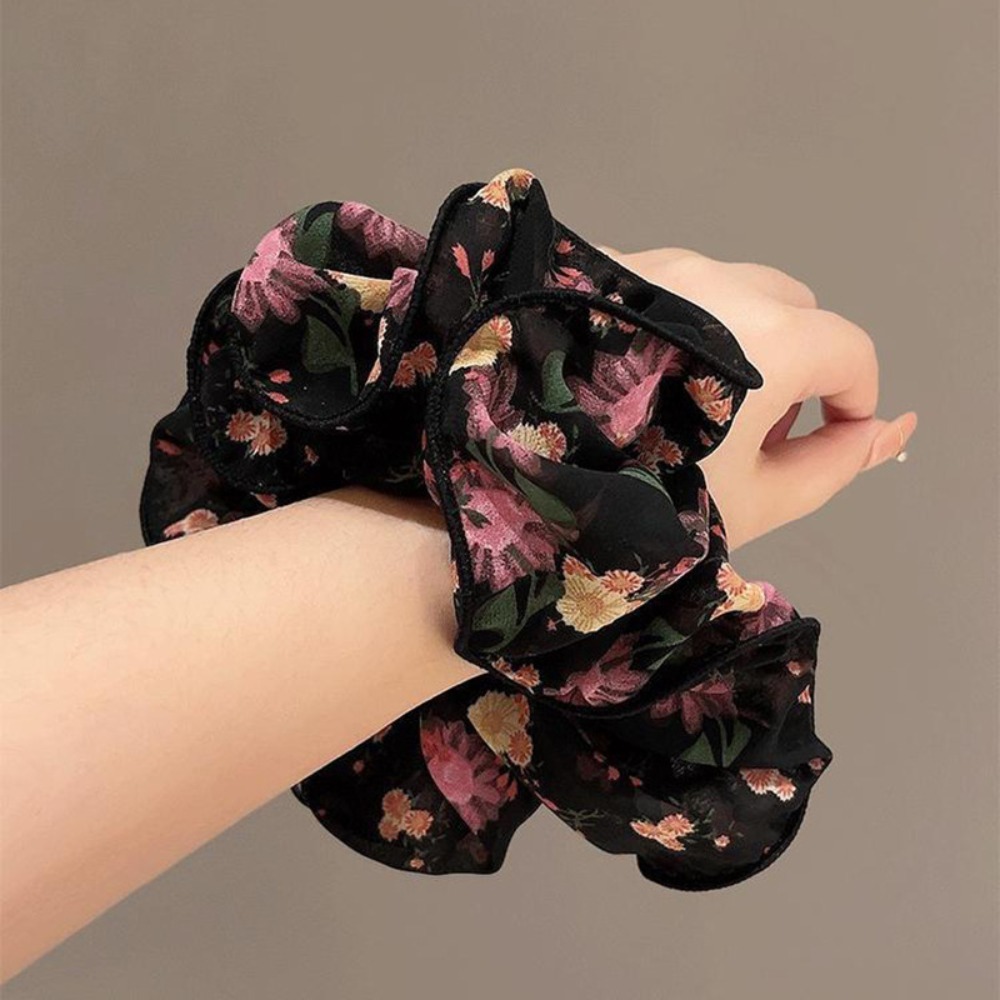 1pc ファッションヴィンテージダークフローラルシフォンボヘ - Vintage Fashion Look のレビューと価格