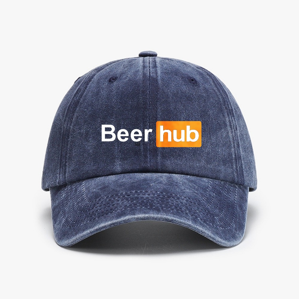 ビールハブプリント野球帽ヴィンテージソフトトップダメージ加工 - Vintage Fashion Hub のレビューと価格