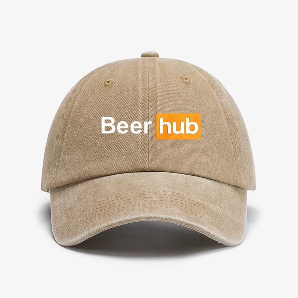 ビールハブプリント野球帽ヴィンテージソフトトップダメージ加工 - Vintage Fashion Hub のレビューと価格