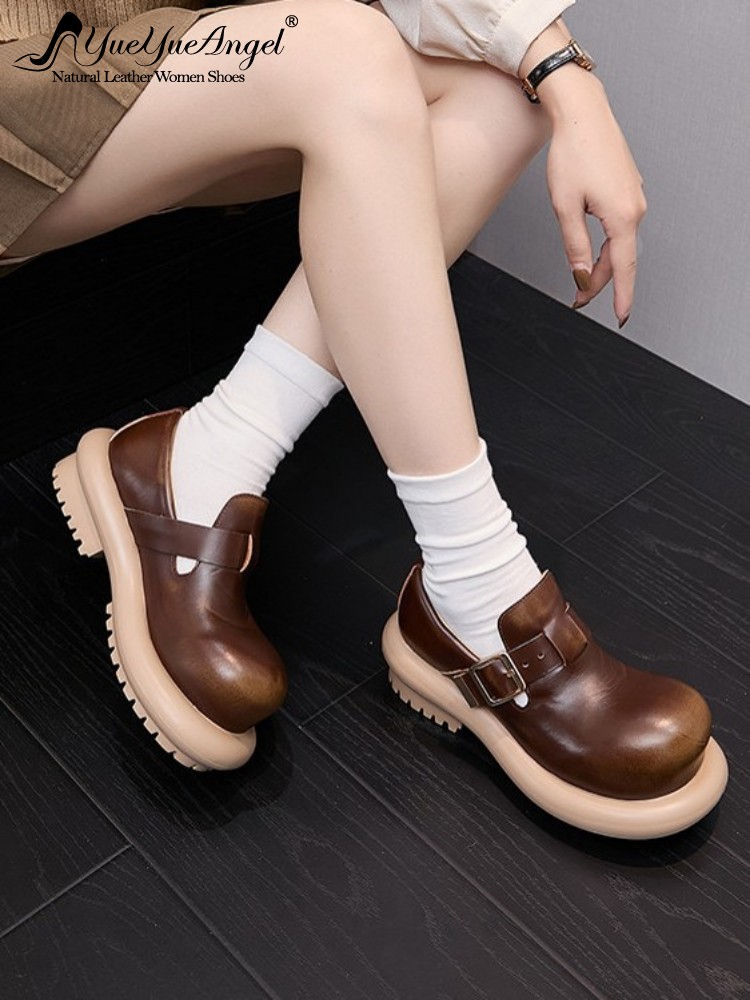 英国風ヴィンテージ牛革本革ダービーシューズ レディース プラ - Vintage Fashion For Mens のレビューと価格