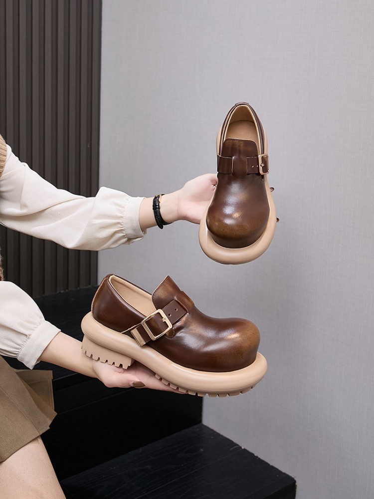 英国風ヴィンテージ牛革本革ダービーシューズ レディース プラ - Vintage Fashion For Mens のレビューと価格