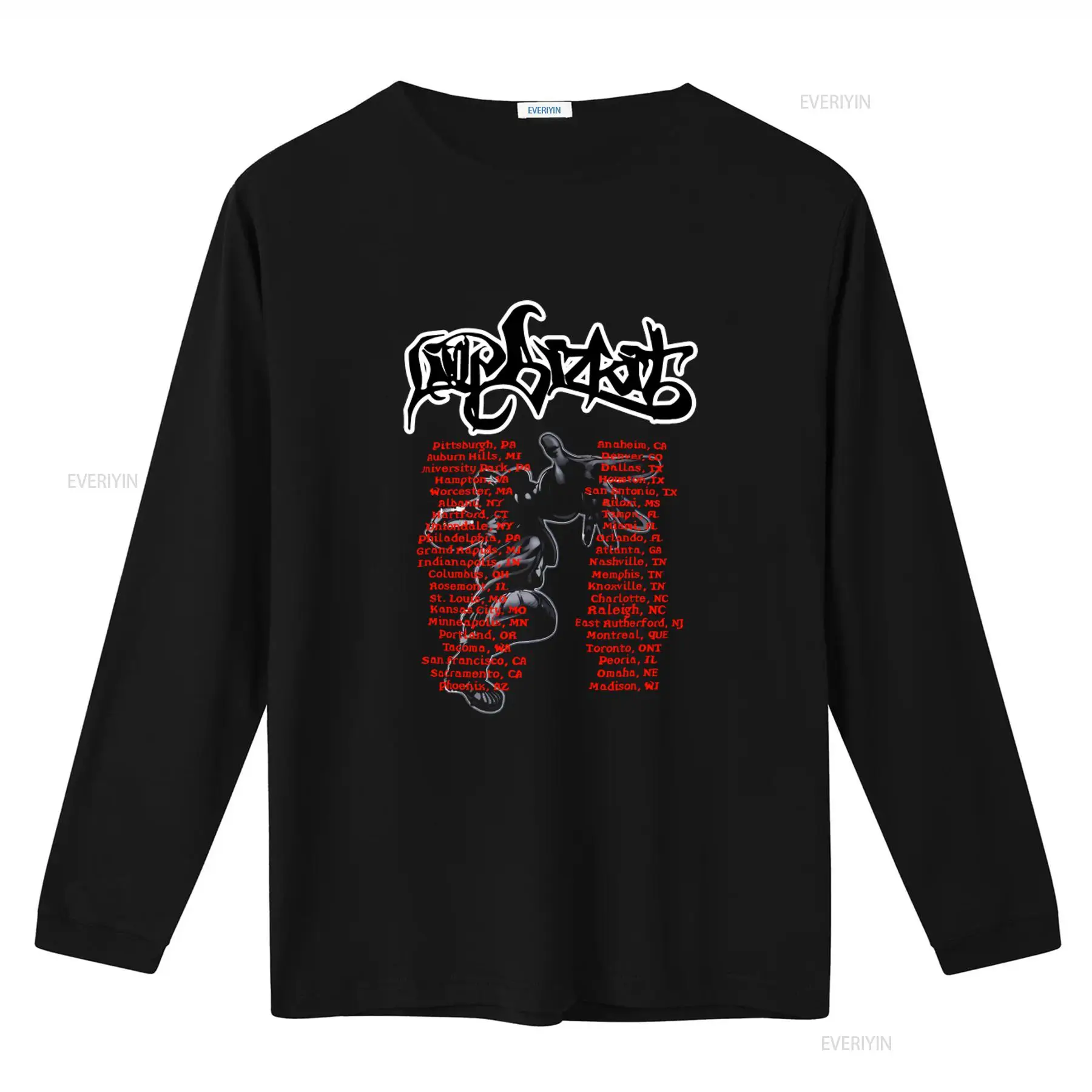 リンプ・ビズキット・バンドツアー ブラックコットンTシャツ  - Vintage Fashion Ideas のレビューと価格