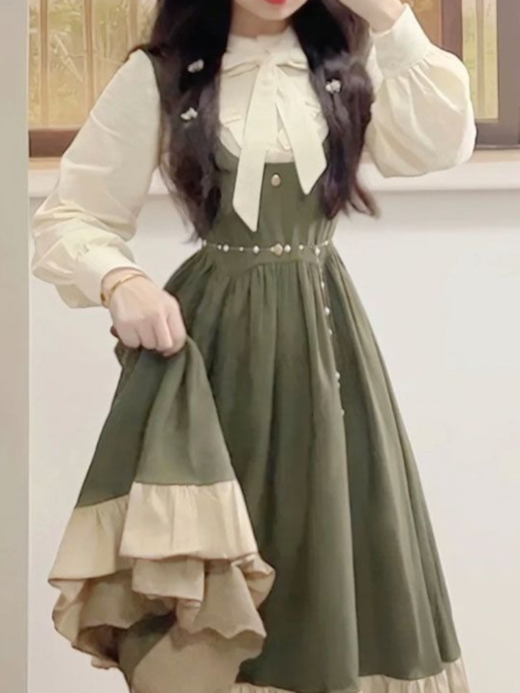 2025年新作 日韓風 カワイイ プレッピー ロリータ デザ - Vintage Fashion In 2025 のレビューと価格