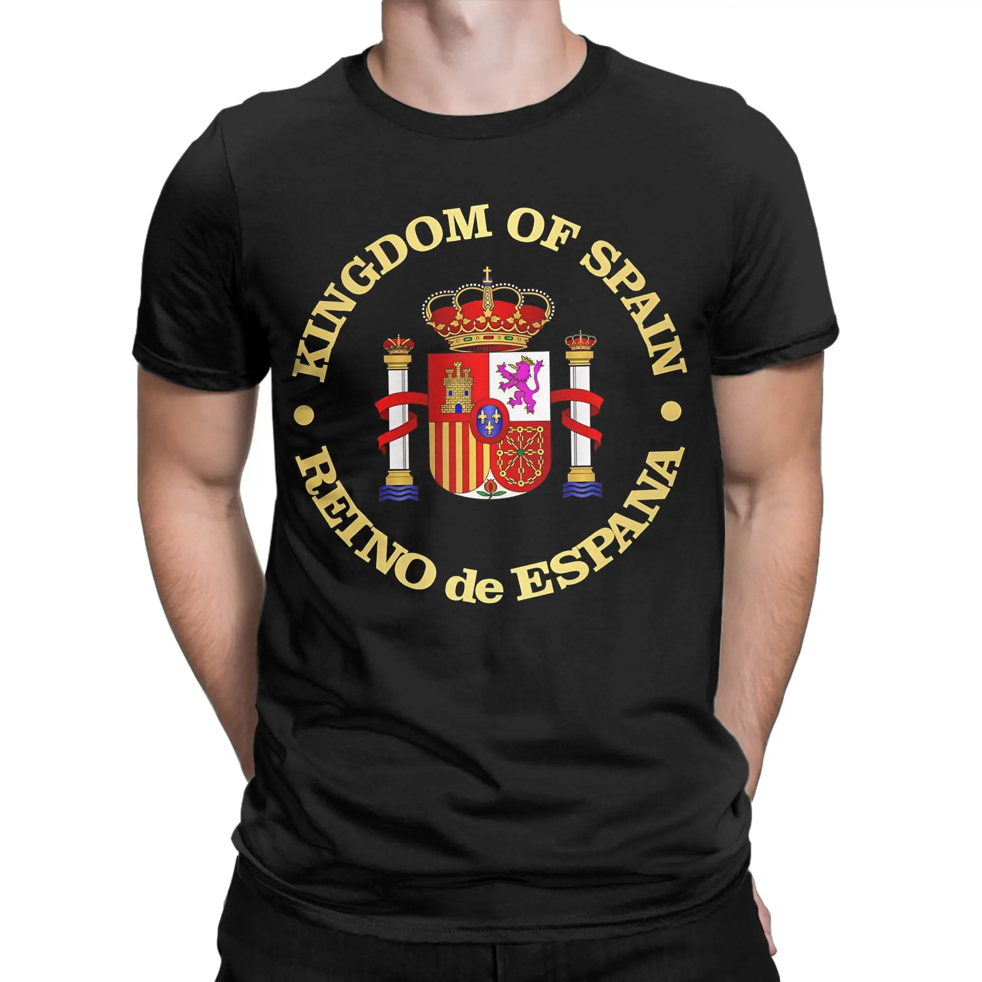 スペインの国章 Tシャツ男性用ピュアコットンヴィンテージ T - Vintage Fashion Ideas のレビューと価格