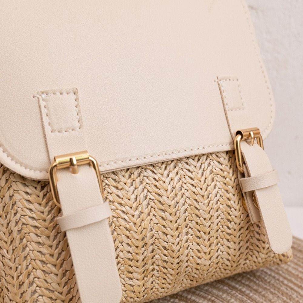 ファッションPUレザーストローバックパックレトロデザインヴィ - Vintage Fashion Look のレビューと価格