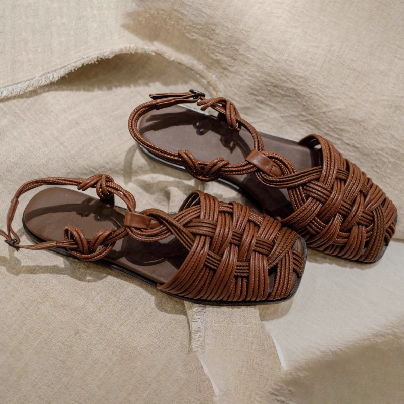 ヴィンテージ手織り平底ローマンサンダル女性用靴 2026 夏 - Vintage Fashion In 2026 のレビューと価格